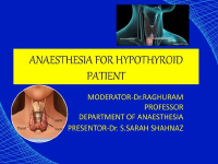 Anesthesia for hypothyroid patient.pptx